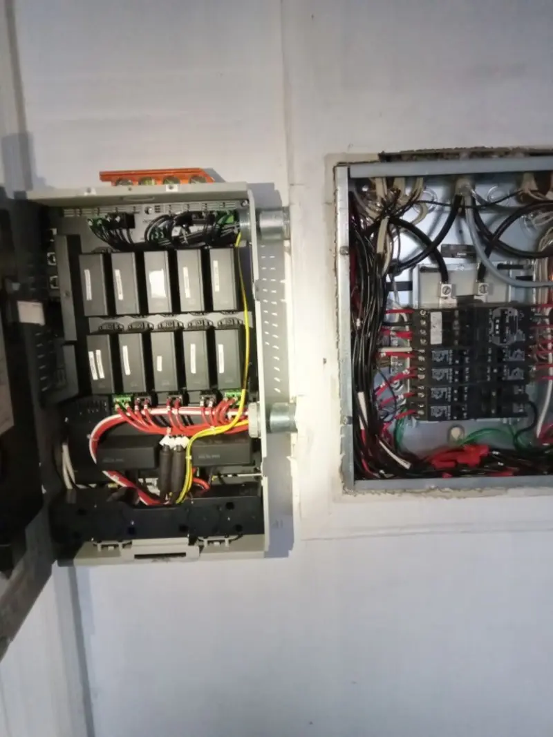 Electrical panel upgrade completed for Security Camera Wiring in Pontiac